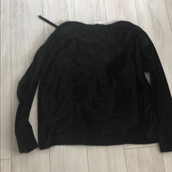 Velvet ribbed hoodie - Picture 4 of 6